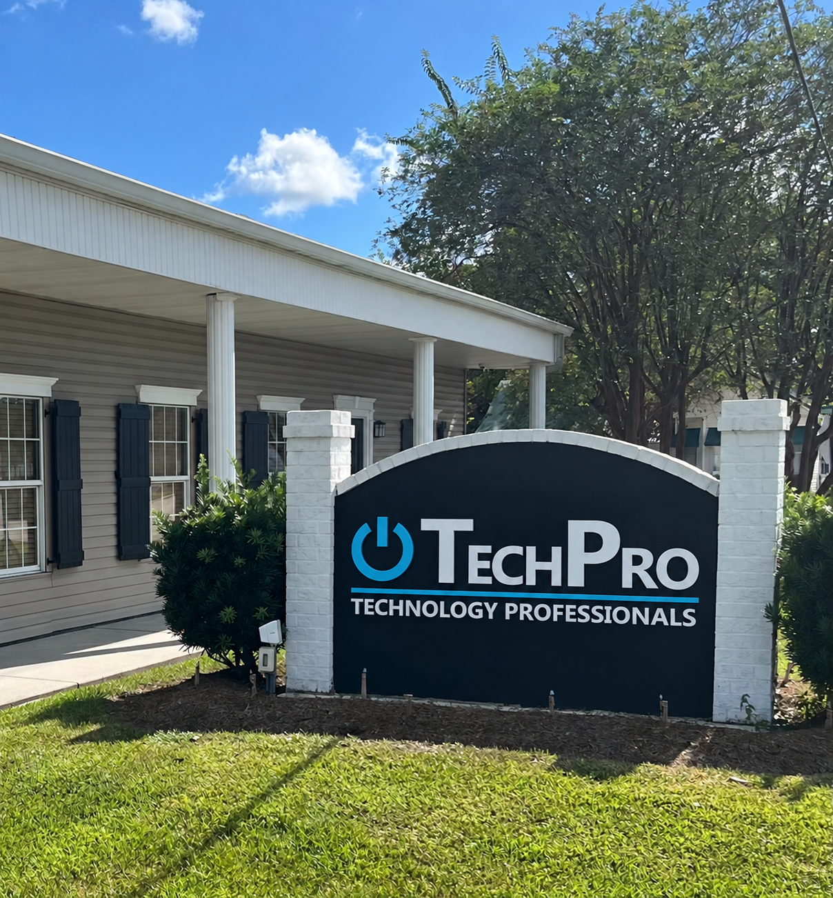 TechPro office with its Technology Professionals sign